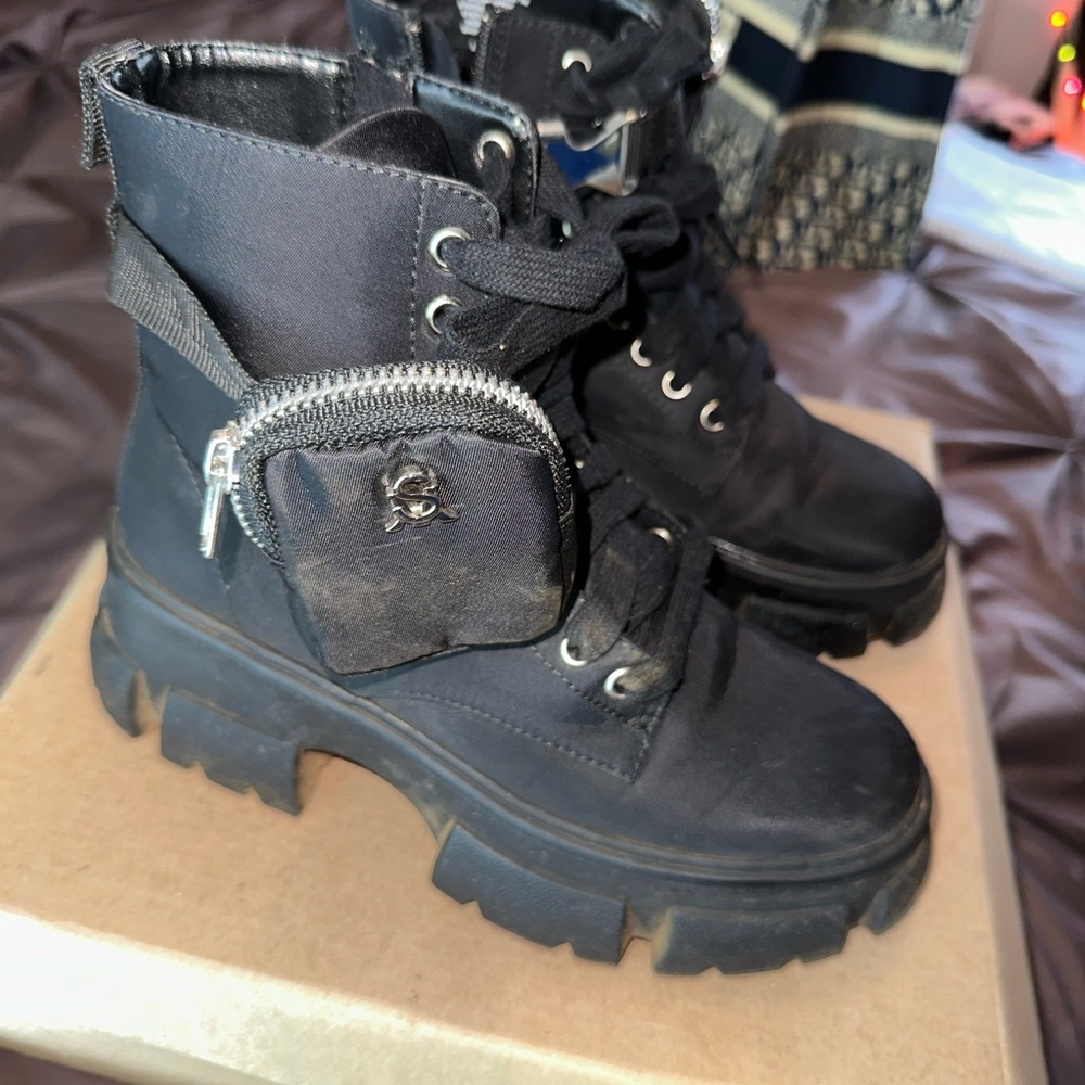 Steve Madden Combat Boots - Picture 7 of 12